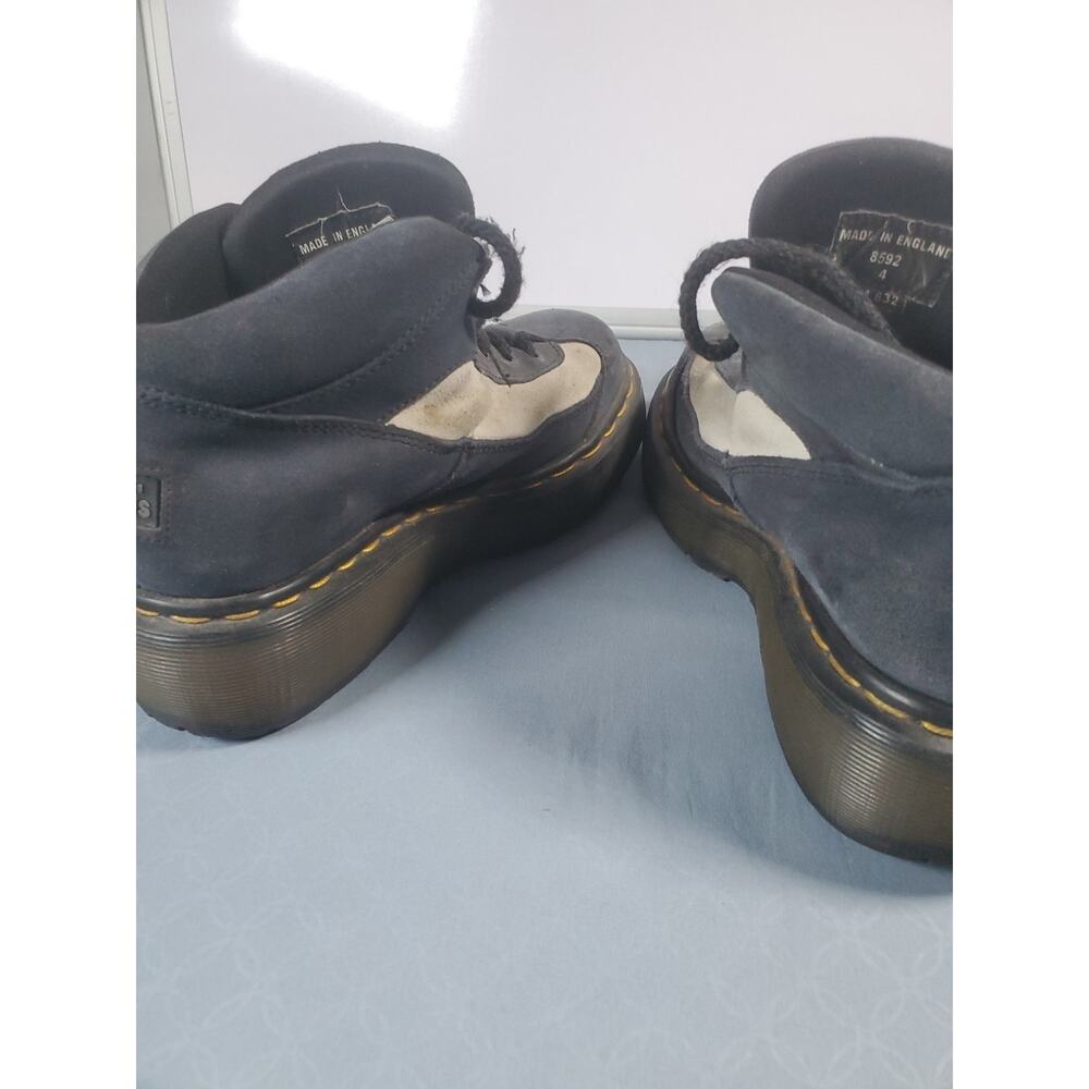 Vintage Dr. Martens 8592 Blue Suede Y2K Platform Boots Women Size 4 - Picture 16 of 16